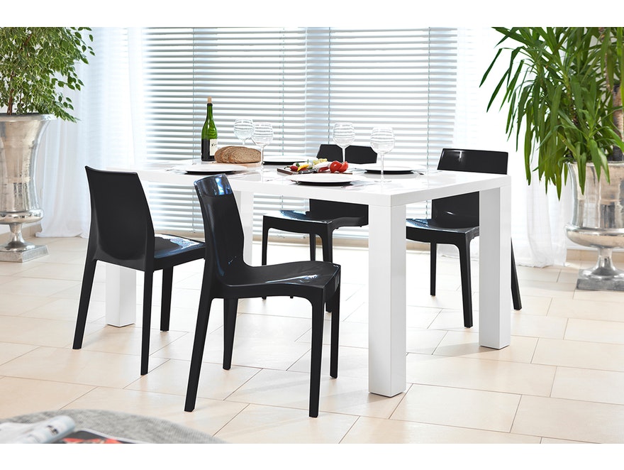 SalesFever® Designer schwarz Stuhl Sari aus Kunststoff 391204 - 7