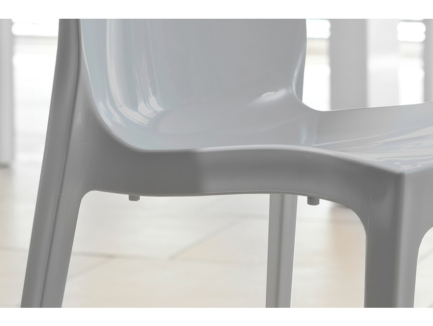 SalesFever® Designer grau Stuhl Sari aus Kunststoff 391211 - 5