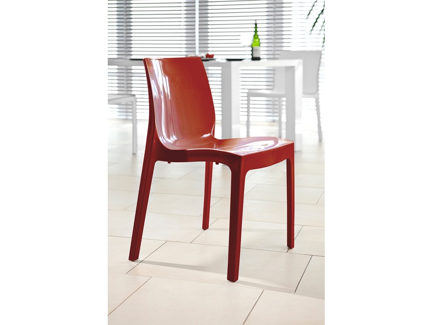 SalesFever® Designer rot Stuhl Sari aus Kunststoff 391228 - 3