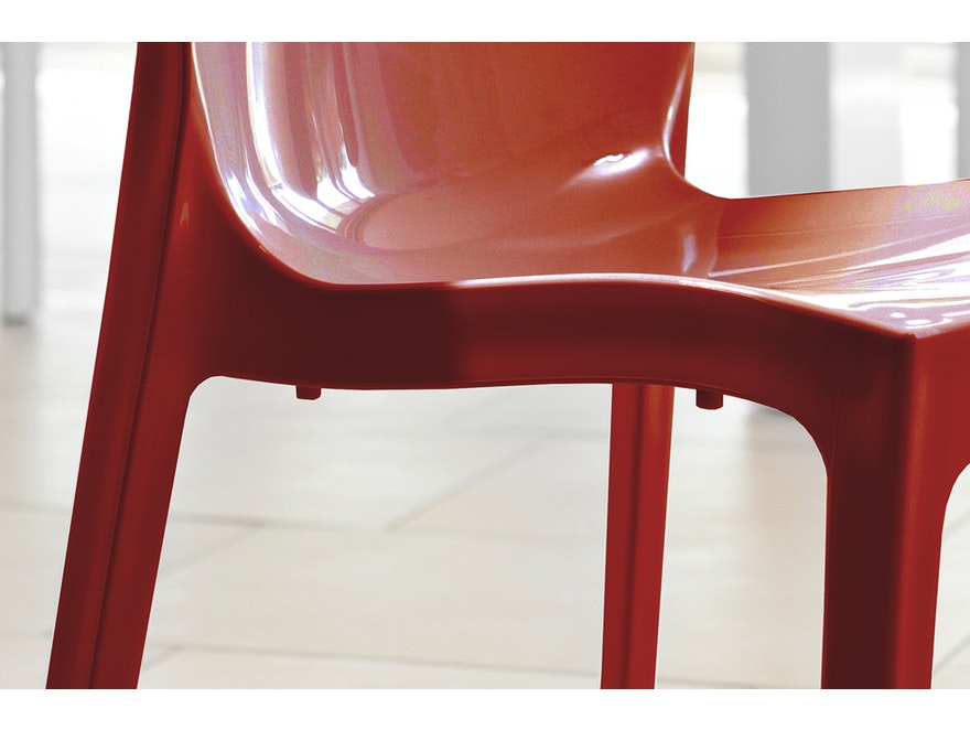SalesFever® Designer rot Stuhl Sari aus Kunststoff 391228 - 5
