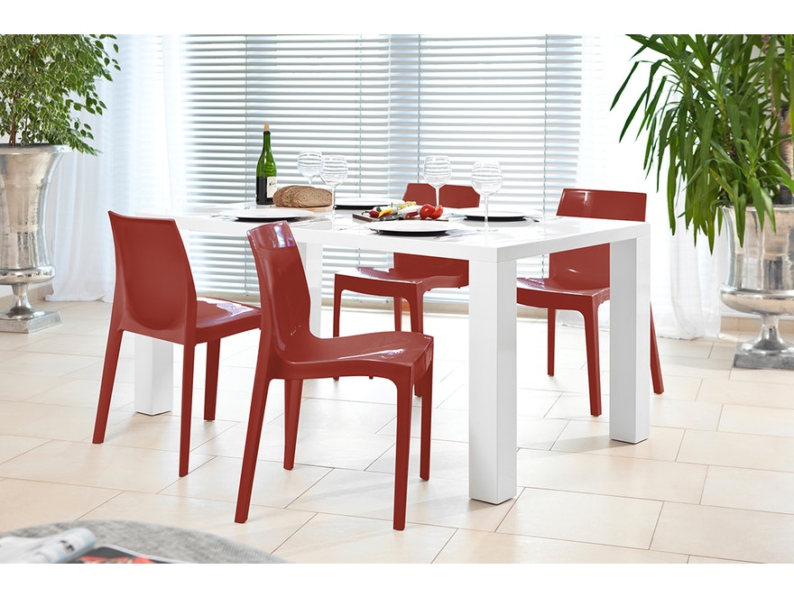 SalesFever® Designer rot Stuhl Sari aus Kunststoff 391228 - 7