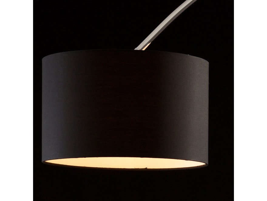 Bogenlampe Alumi groß mit Dimmer schwarz » SalesFever –