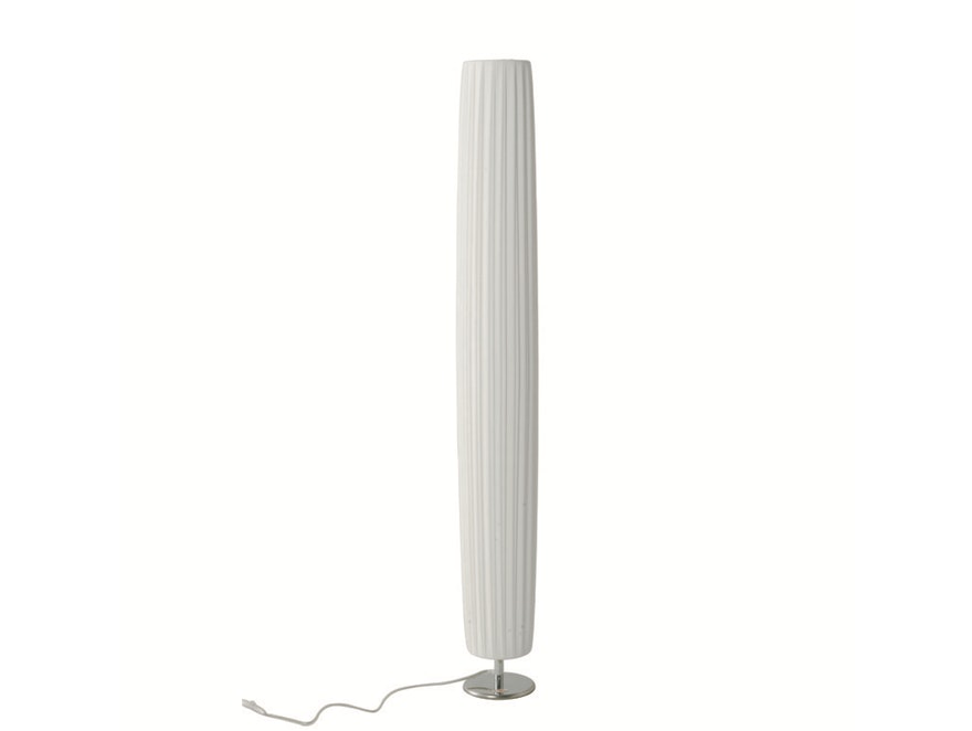SalesFever® Stehlampe Stehleuchte rund 160 cm weiß im Art Deco Design PARTO 8987 - 4