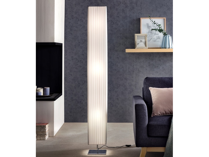 SalesFever® Stehlampe Stehleuchte eckig 170 cm weiß im Art Deco Design PARTO 8986 - 2