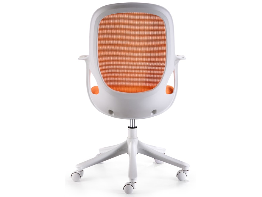 SalesFever® Schreibtischstuhl orange/weiß Severo aus Stoff 9434 - 5