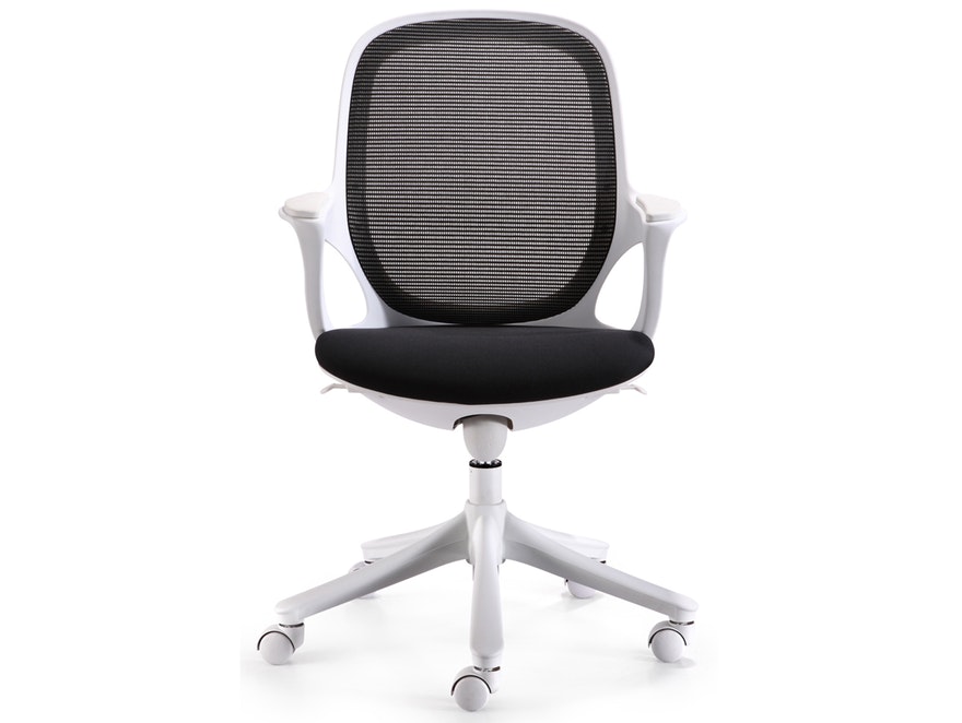 SalesFever® Schreibtischstuhl schwarz/weiß Severo aus Stoff 9435 - 2