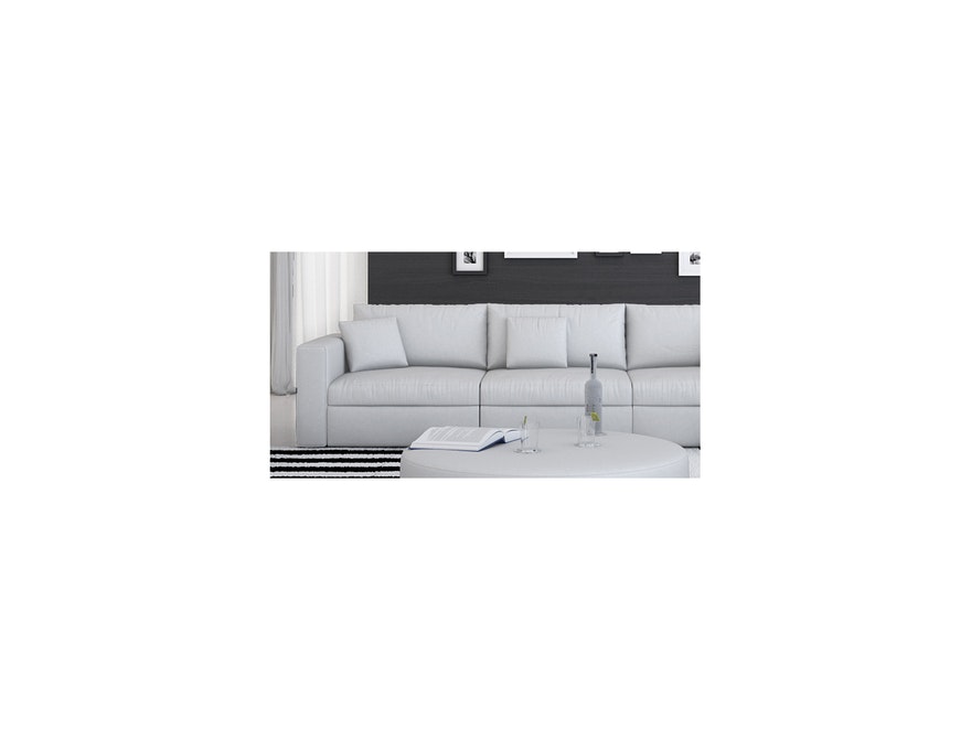 Innocent® Sofa weiß Design 3-Sitzer 245 cm frei stellbar mit Kissen 10753 - 5
