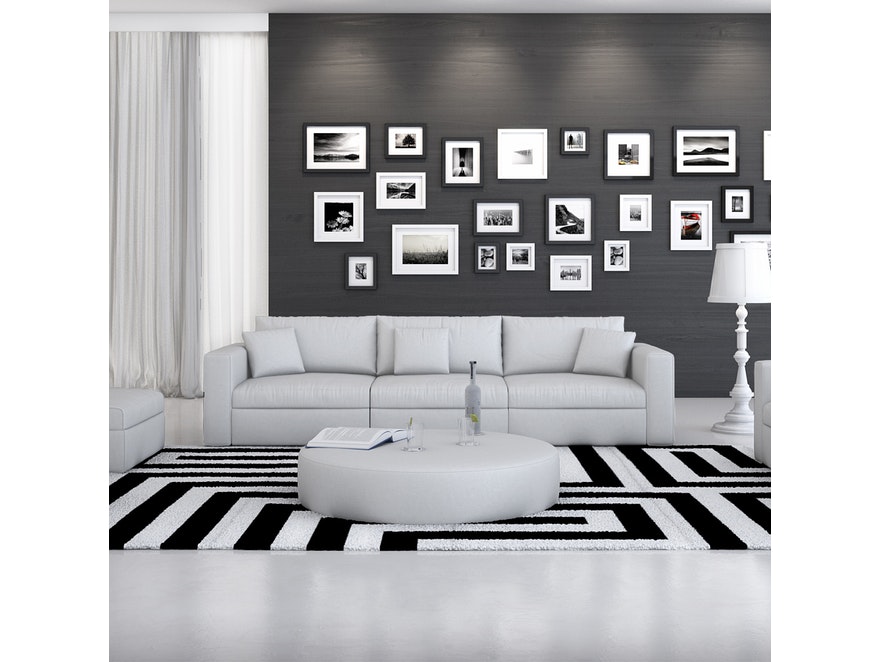 Innocent® Sofa weiß Design 3-Sitzer 245 cm frei stellbar mit Kissen 10753 - 2