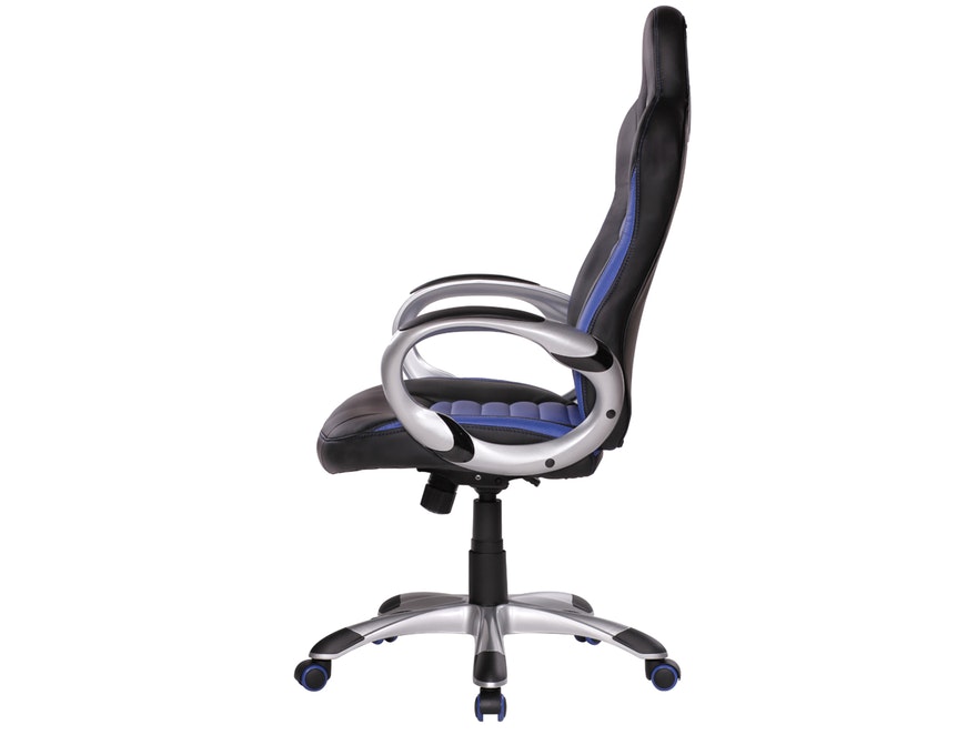 SalesFever® Schreibtischstuhl blau/schwarz Nava Racing Design 11118 - 3