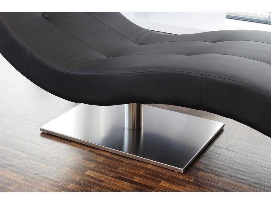 SalesFever® Liege schwarz Polsterliege Relaxliege 200 cm Modern Design TIARA 1314 - 3