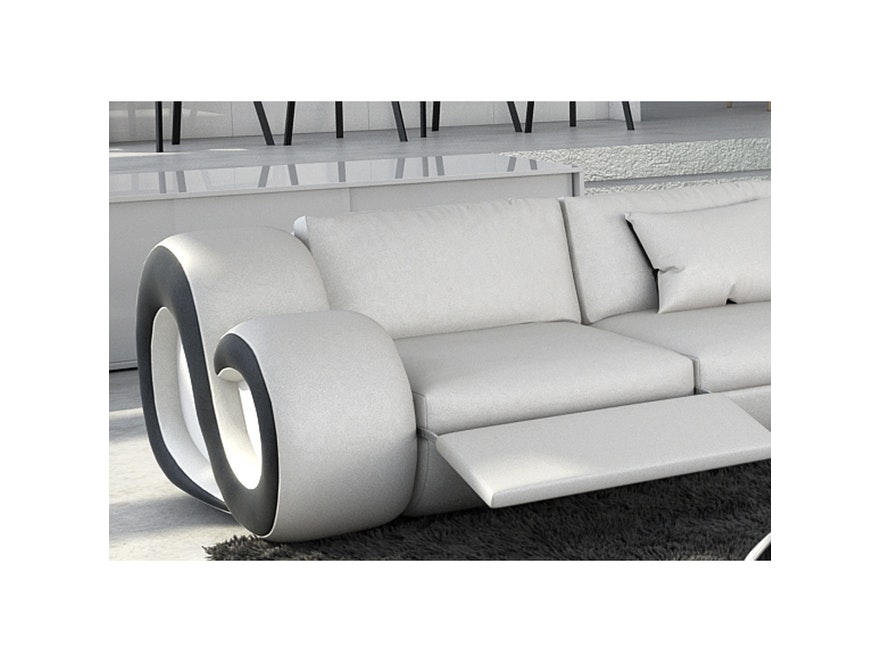 Innocent® Sofa weiß 2-Sitzer Nesta mit LED n-8014-5357 - 6