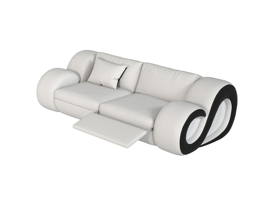 Innocent® Sofa weiß 2-Sitzer Nesta mit LED n-8014-5357 - 1