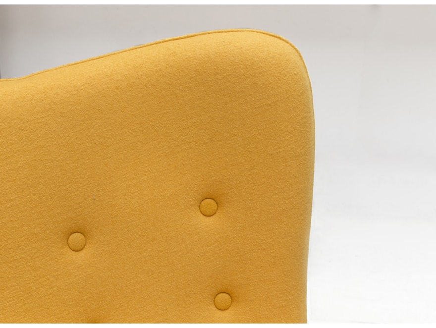 SalesFever® Relaxsessel gelb Webstoff mit Armlehnen ergonomische Form ANJO 12667 - 5