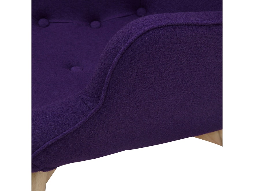 SalesFever® Relaxsessel lila Webstoff mit Armlehnen ergonomische Form ANJO 12668 - 8