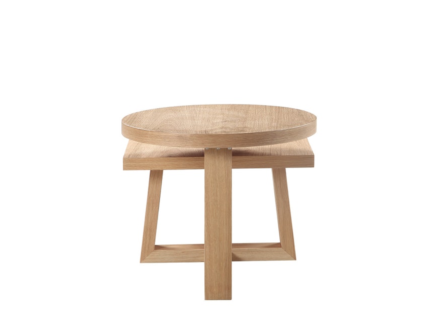 SalesFever® Eichenholz Couchtisch mit zwei Tischplatten Stehen n-10076 - 4