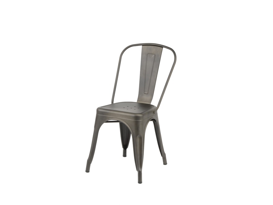 SalesFever® Stuhl Bistro aus pulverbeschichtetem Edelstahl Nando 3611/44G - 1