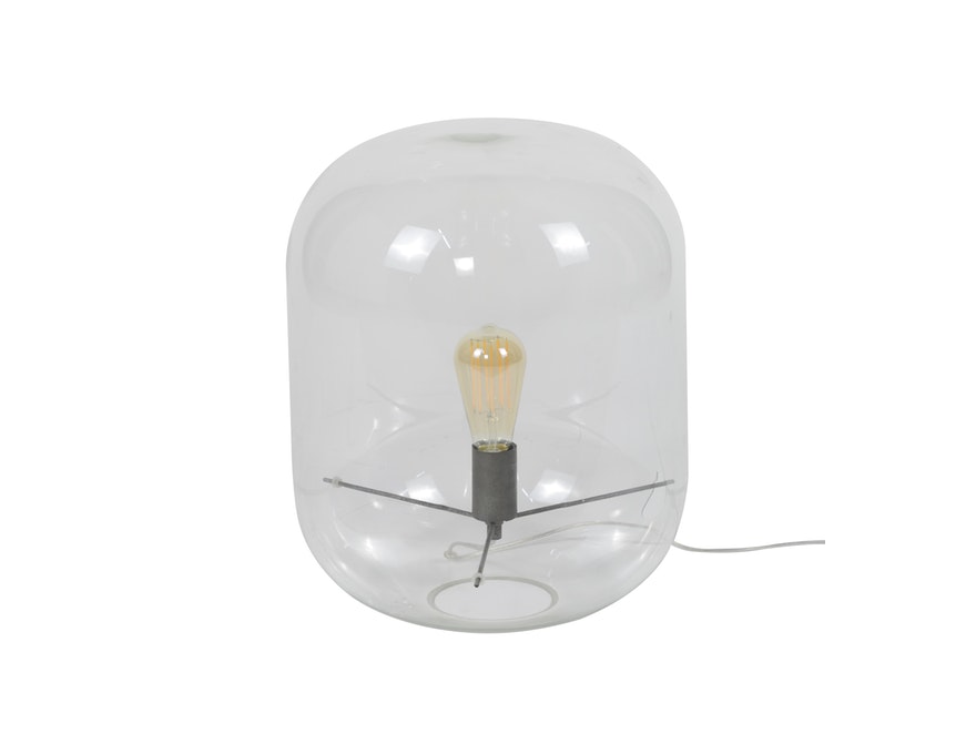 SalesFever® Tischlampe mit 1 Leuchte 35 cm Glasglocke Fabiano 7417/39H - 1