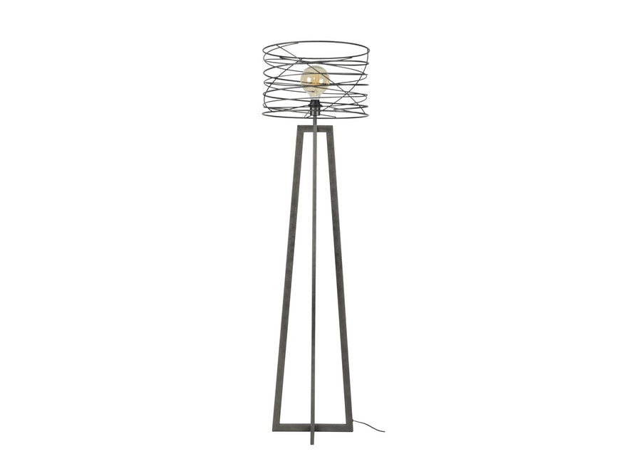 SalesFever® Stehlampe mit 1 Leuchte spiralförmiger Lampenschirm Aanoj 7964/76 - 1