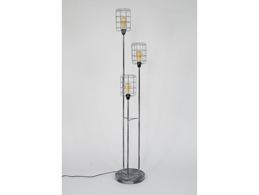 SalesFever® Stehlampe mit 3 Käfigschirmen 30 cm aus Metall Filippo 8193/48 - 2