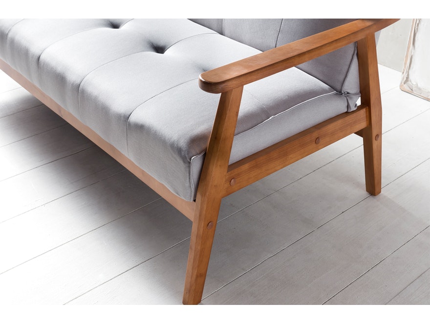 SalesFever® Design Schlafsofa grau ausklappbar skandinavische Möbel Dundal 0n-10078-7678 - 6