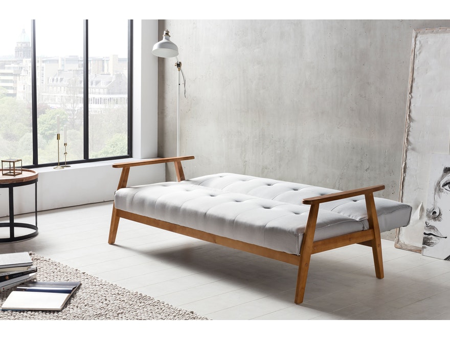 SalesFever® Design Schlafsofa grau ausklappbar skandinavische Möbel Dundal 0n-10078-7678 - 5