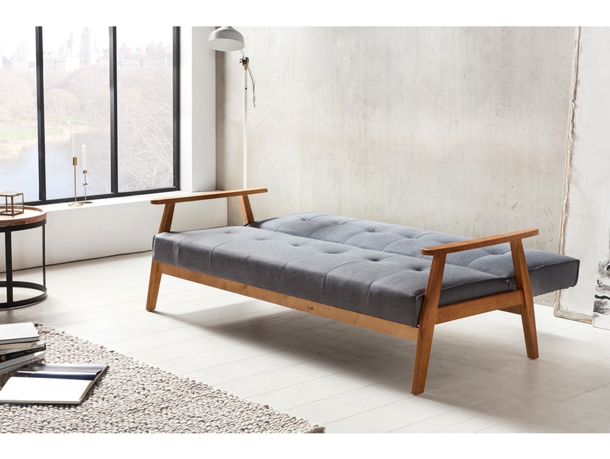 SalesFever® Design Schlafsofa dunkelgrau ausklappbar skandinavische Möbel Dundal 0n-10078-7679 - 4