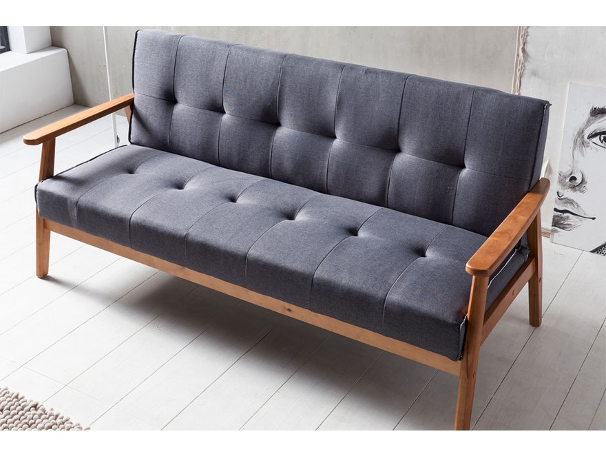 SalesFever® Design Schlafsofa dunkelgrau ausklappbar skandinavische Möbel Dundal 0n-10078-7679 - 2