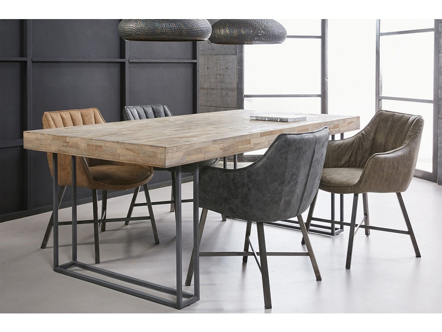 SalesFever® Esszimmertisch aus Holz 200 x 100 cm Lesley 13466 - 3