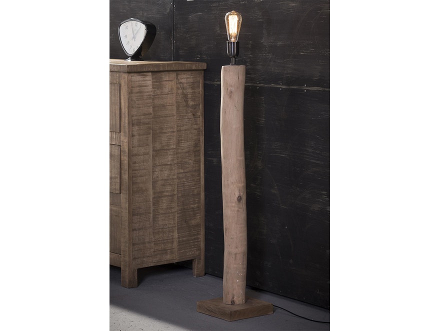 SalesFever® Stehlampe Stehleuchte Holz Antik Milena 13578 - 2