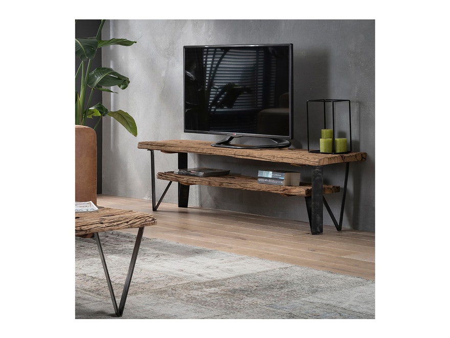 SalesFever® TV-Bank 160x40 cm aus Holz mit 1 Fach Phil 2550/20 - 3