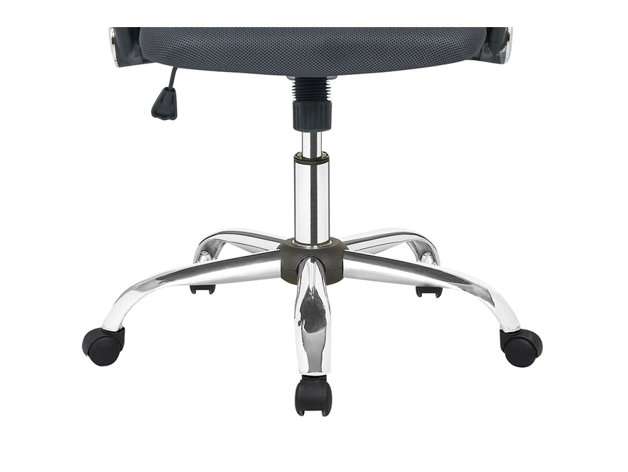 SalesFever® Bürostuhl Schreibtischstuhl schwarz mit Netzrücken und Kunstleder Uno 390917 - 6