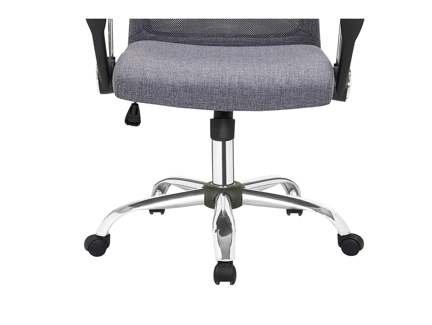 SalesFever® Bürostuhl Schreibtischstuhl grau mit Netzrücken und Leinen Stoffbezug Dos 390924 - 6