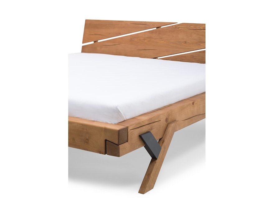 SalesFever® Balkenbett 160 x 200 cm aus massivem Fichtenholz natur SARAH 390849 - 10