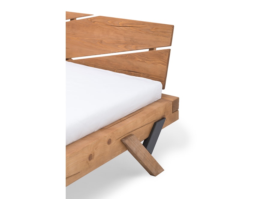 SalesFever® Balkenbett 160 x 200 cm aus massivem Fichtenholz natur SARAH 390849 - 12