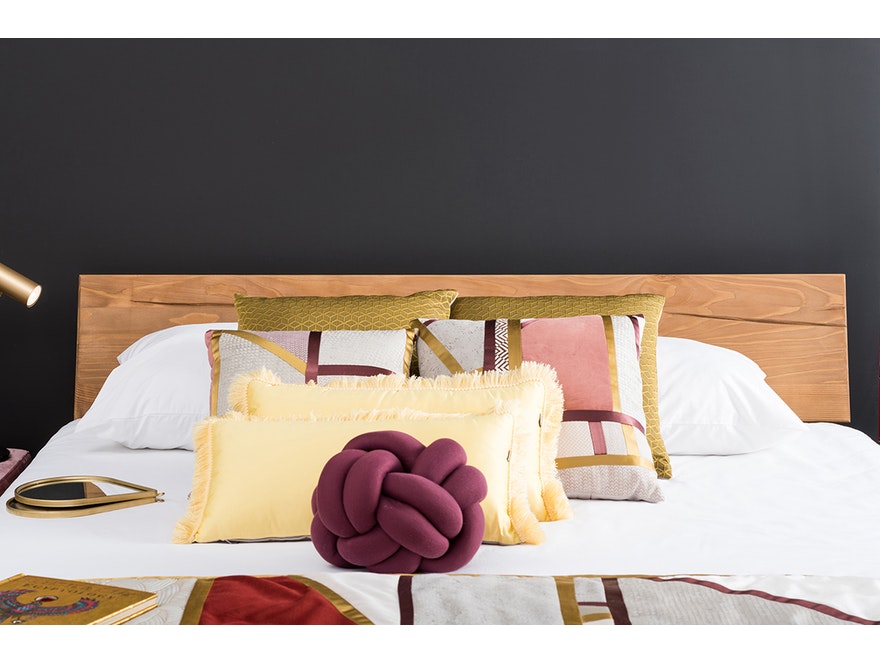SalesFever® Balkenbett 140 x 200 cm aus massivem Fichtenholz natur MALAK 390870 - 4
