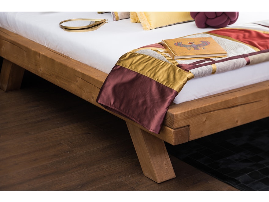 SalesFever® Balkenbett 140 x 200 cm aus massivem Fichtenholz natur MALAK 390870 - 7