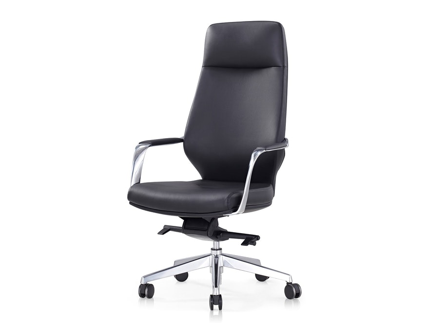 SalesFever® Bürostuhl Schreibtischstuhl schwarz aus Kunstleder CARL 390481 - 2