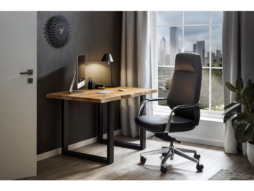 SalesFever® Bürostuhl Schreibtischstuhl schwarz aus Kunstleder CARL 390481 - 4