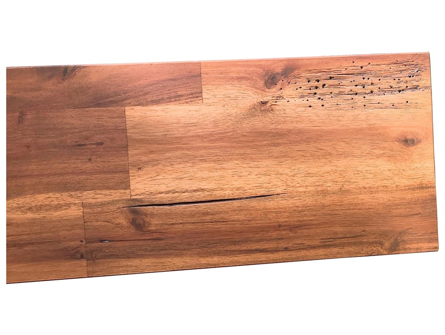 SalesFever® Balkenbett 140 x 200 cm aus massivem Akazie-Holz LAILA 345726 - 6