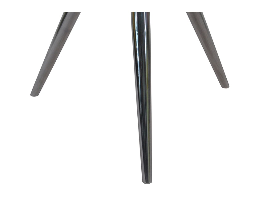 SalesFever® Esstisch rund 100 cm mit Glasplatte und Chrom Beinen LEDAN 391372 - 5