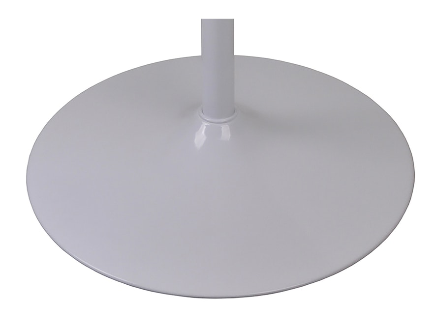 SalesFever® Esstisch rund 80 cm Bistrotisch Hochglanz Weiß mit Metallfuß BISTAR 391358 - 4