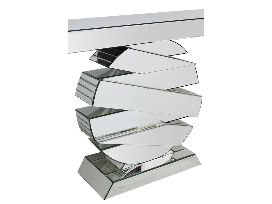 SalesFever® Konsolentisch rechteckig aus MDF mit Spiegelglas LEXI 391891 - 4