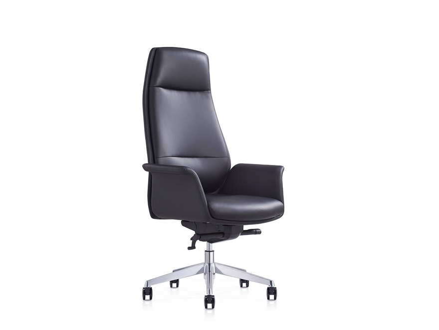 SalesFever® Bürostuhl Schreibtischstuhl schwarz aus Kunstleder COCOON 390504 - 2
