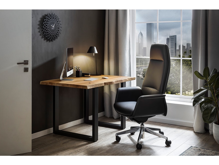 SalesFever® Bürostuhl Schreibtischstuhl schwarz aus Kunstleder COCOON 390504 - 4