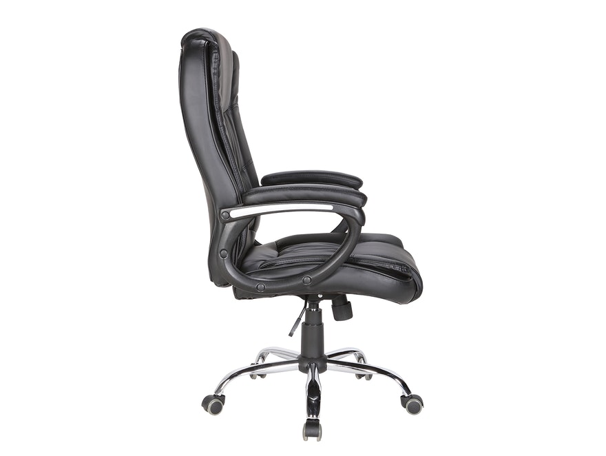 SalesFever® Bürostuhl Schreibtischstuhl schwarz aus Kunstleder JONNE 389638 - 4