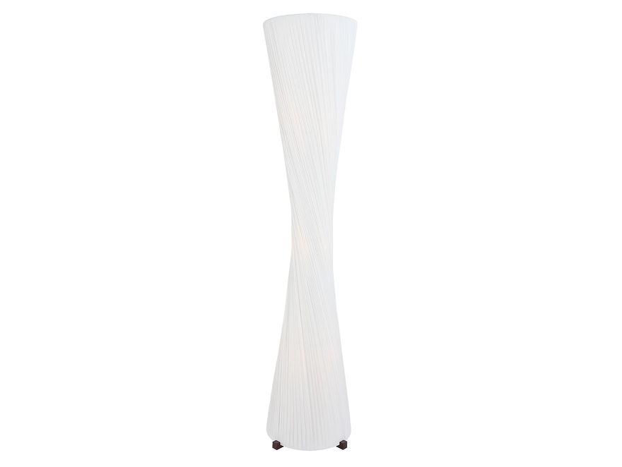 SalesFever® Stehlampe Stehleuchte 180 cm rund weiß HOPPER 392942 - 1