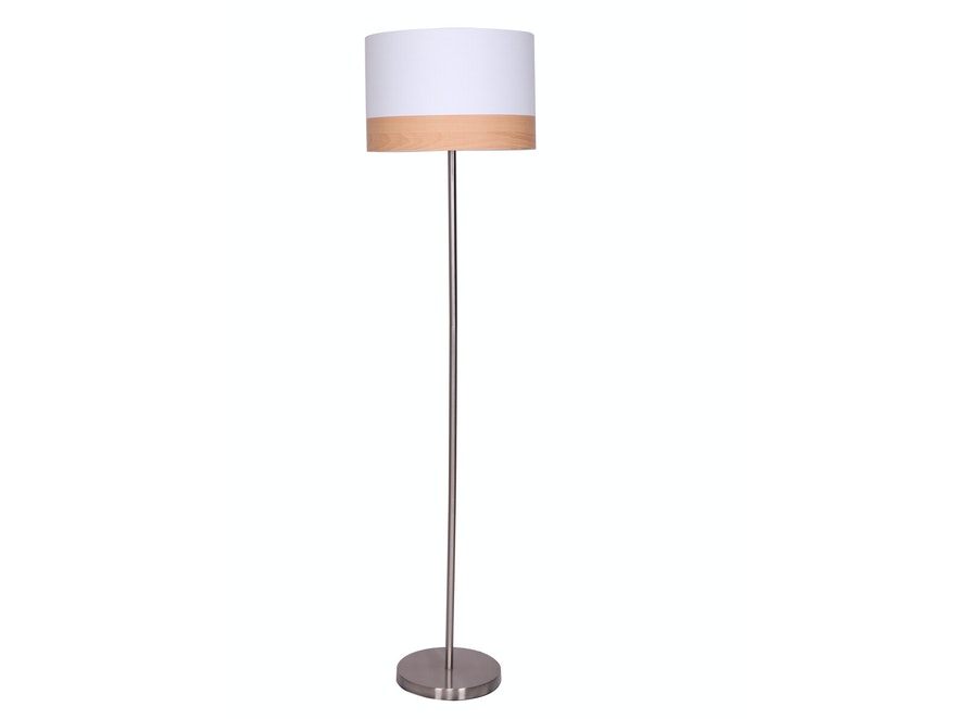 SalesFever® Stehlampe weiß rund Ø 38 cm Ylva 394007 - 1