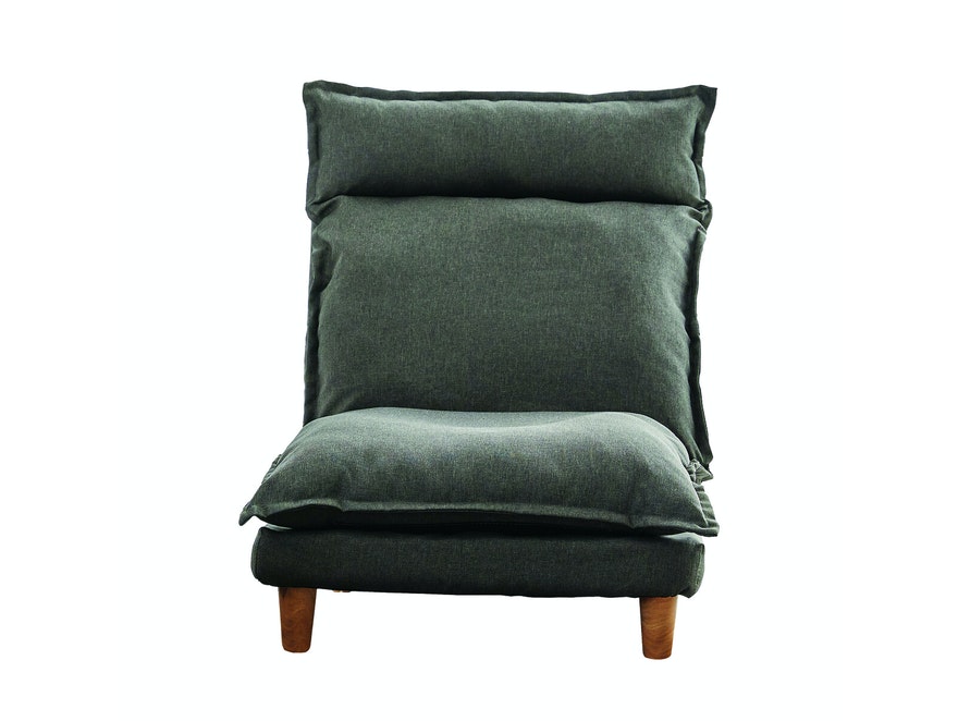 SalesFever® Sessel mit Hocker Webstoff Grau Cloud 394830 - 3