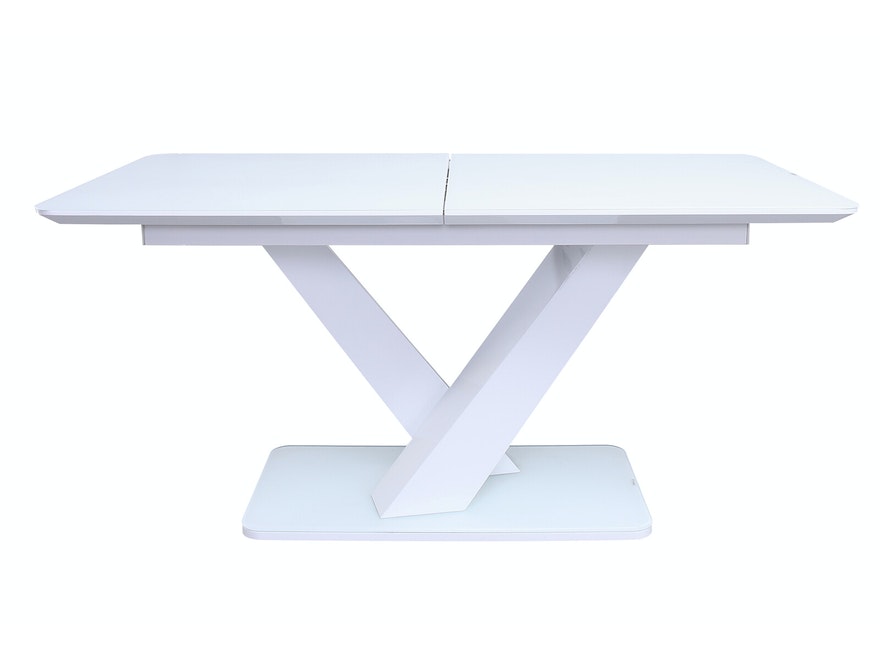 SalesFever® Esstisch Weiß 160 / 200 x 90 cm mit Ausziehfunktion Lumina 395721 - 2