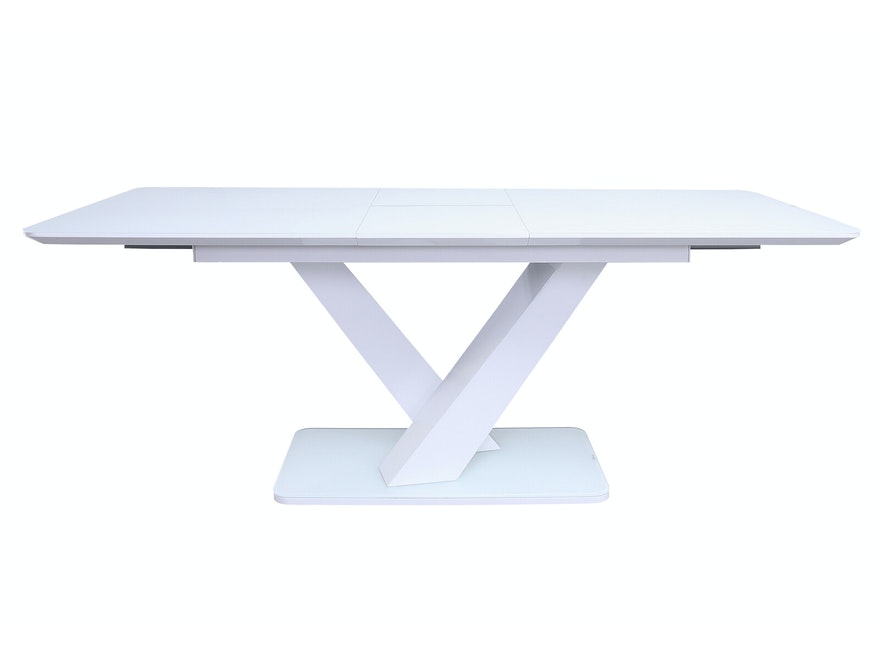 SalesFever® Esstisch Weiß 160 / 200 x 90 cm mit Ausziehfunktion Lumina 395721 - 3